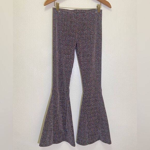 Drifter - Extreme Flare Metallic Multicolor Shimmery Bell Pants - size S - Picture 1 of 7